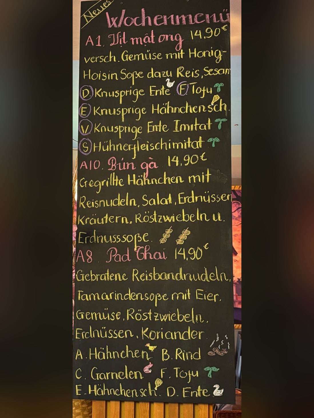 Wochenmenü im Kyushu Asia Cuisine & Sushi